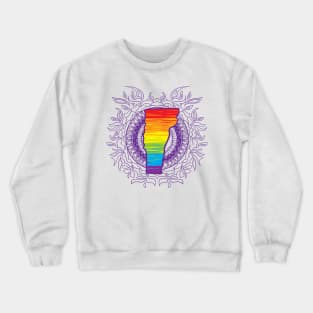 Vermont Mandala Pride Crewneck Sweatshirt